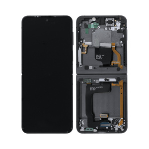 Samsung Galaxy Z Flip 4 (F721B) Inner Display Complete + Frame (GH82-29440A) - Graphite Gray