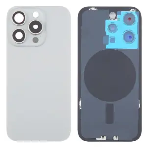 iPhone 16 Pro Max - Replacement Battery Cover (with Frame) - Natural/Grey