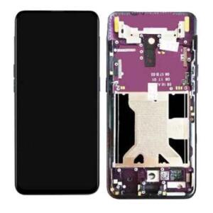Oppo Find X Display + Digitizer Complete with Frame - Bordeaux Red